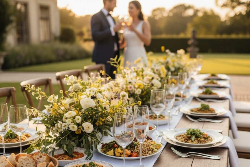 menu vegetariano boda